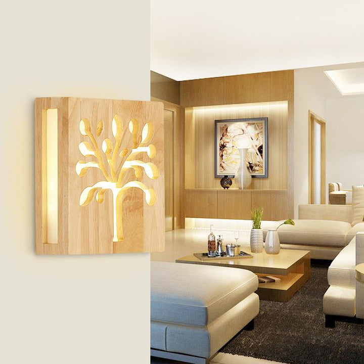Wall lamp - WoodGlow - Elegant LED - Essence of life indoors outdoors