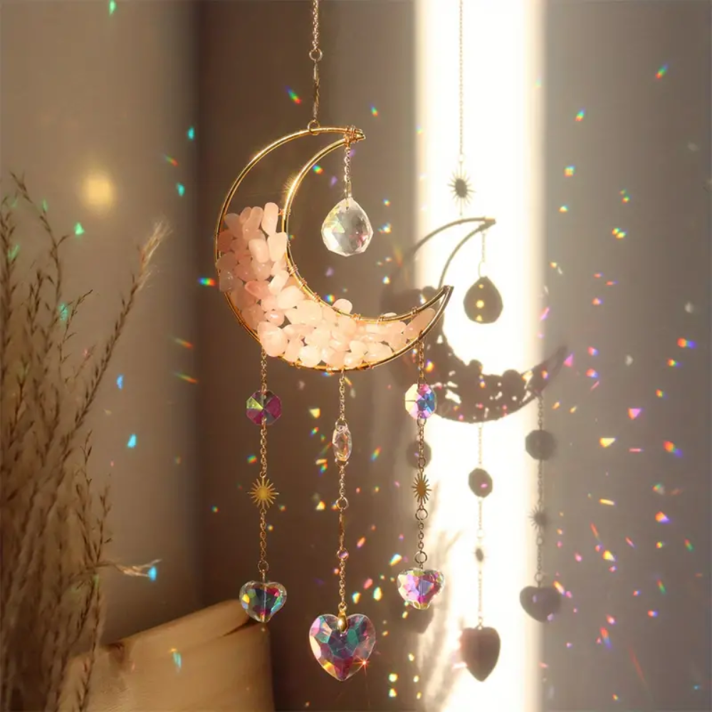 Moon crystal sun catcher
