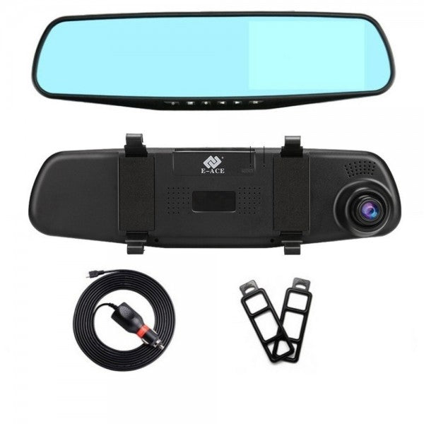 SafeMirror HD Rearview Mirror with Dashcam – 1080p, Motion Detection &amp; Wide Angle |