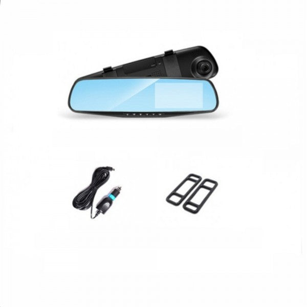 SafeMirror HD Rearview Mirror with Dashcam – 1080p, Motion Detection &amp; Wide Angle |