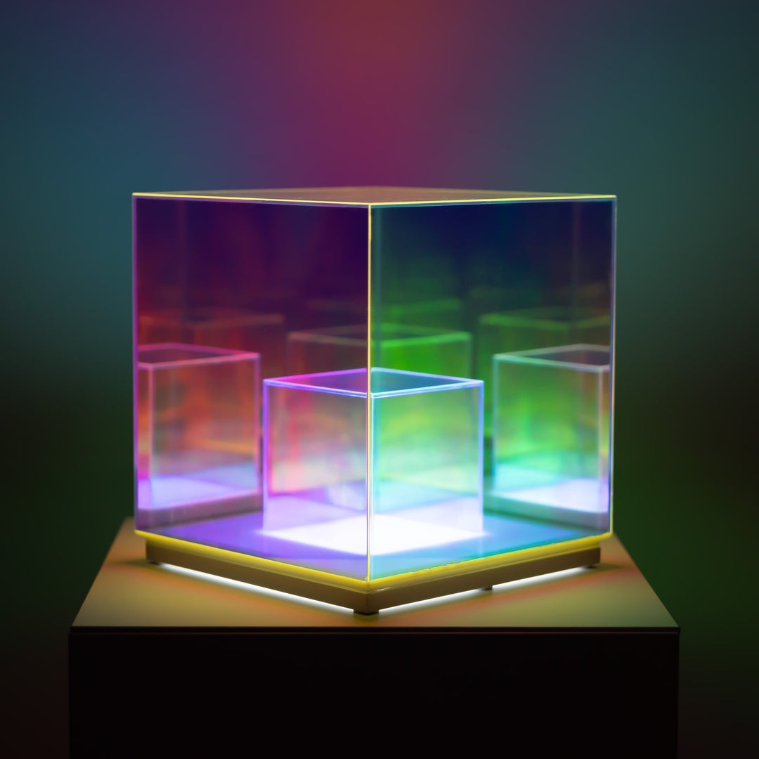 Concentric Cube Table Lamp, Modern Lighting