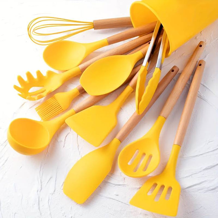 Silicone Kitchen Tools Set – Heat Resistant and Scratch Resistant