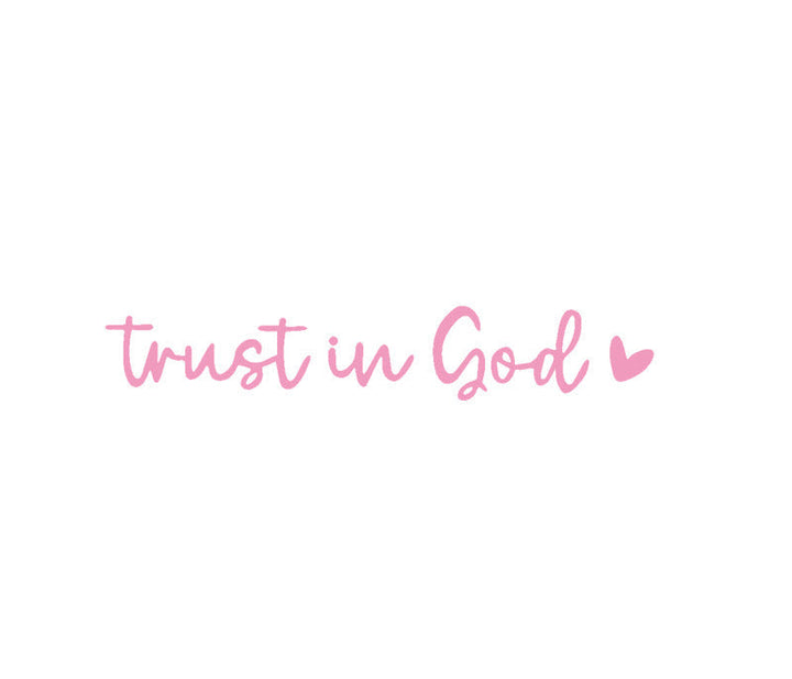 “Trust in God” Rear-View Mirror Decal