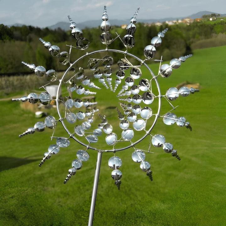 Unique and magical metal windmill
