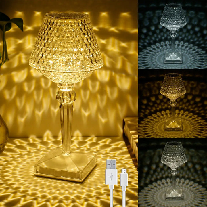 Crystal table lamp