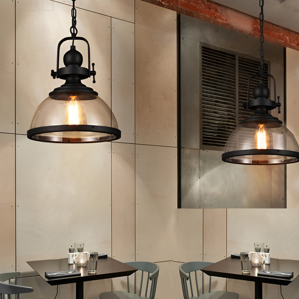 Antique Glass Iron Retro Industrial Chandelier Pendant Ceiling Lights