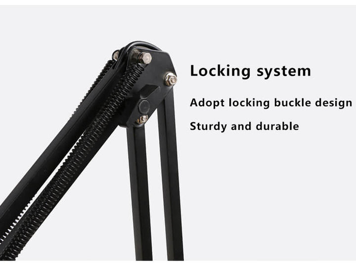 LED Foldable Long Arm Clip Eye Protection USB Reading Table Lamp