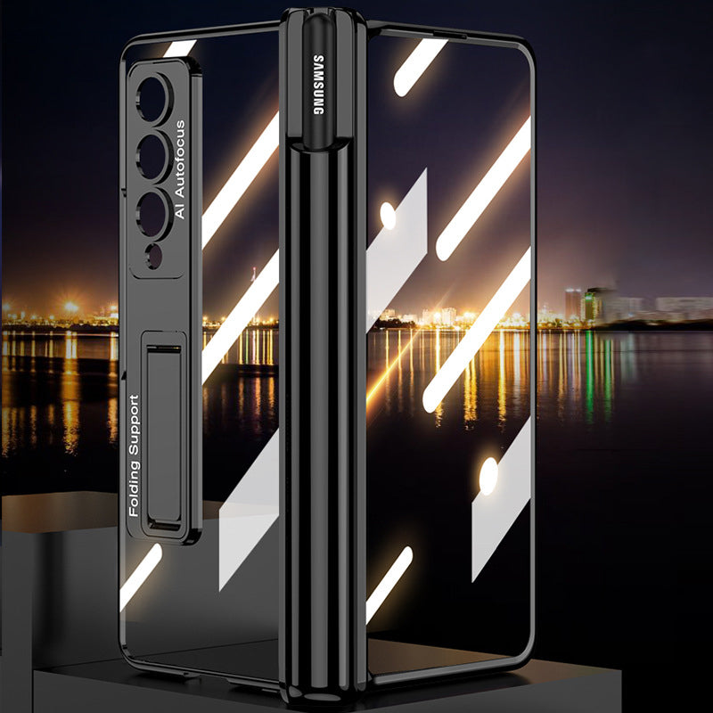 Samsung foldable phone case with integrated film