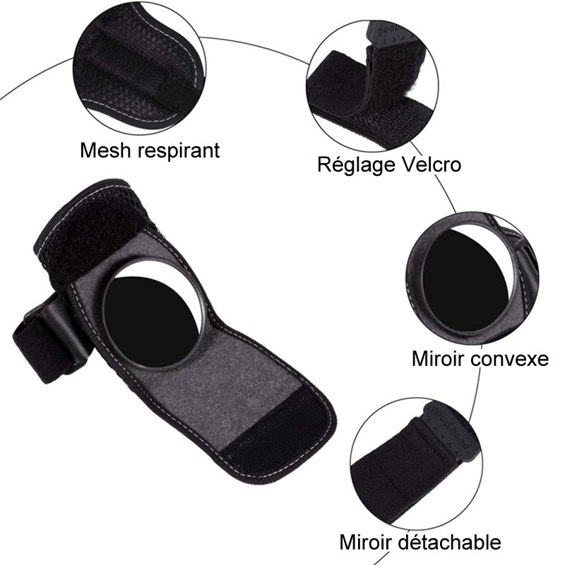 Rearview mirror safety strap for bicycle |