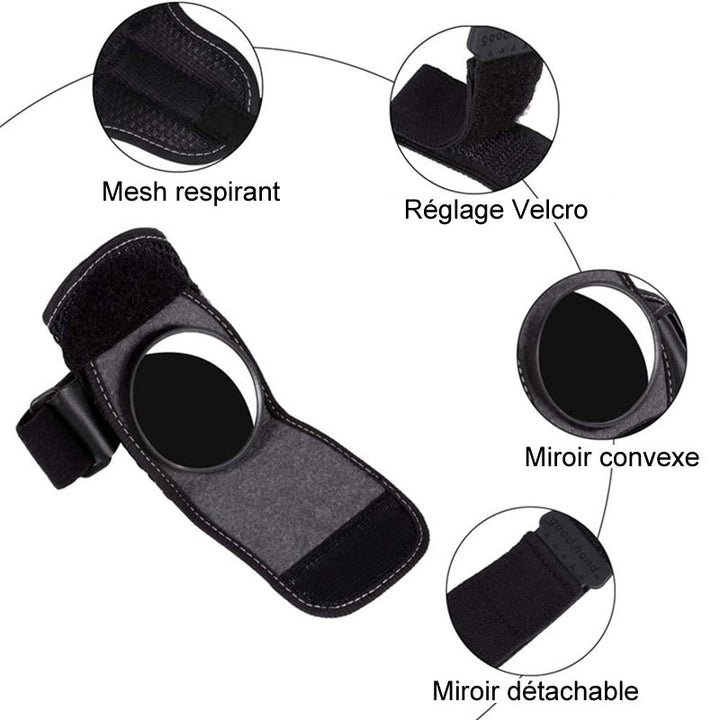 Rearview mirror safety strap for bicycle |