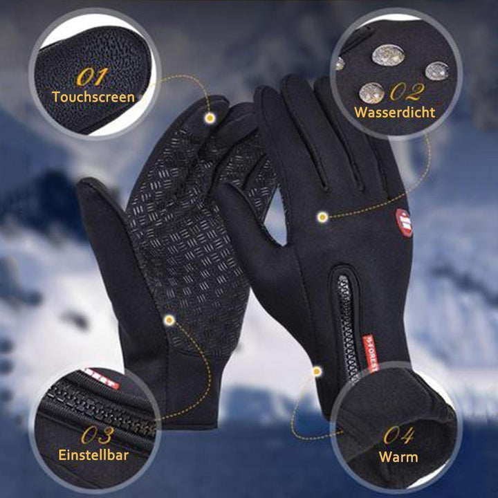 High-quality, warm, windproof and waterproof touchscreen gloves, Unisex