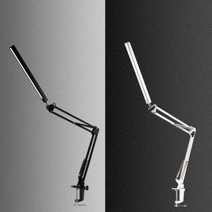 LED Foldable Long Arm Clip Eye Protection USB Reading Table Lamp