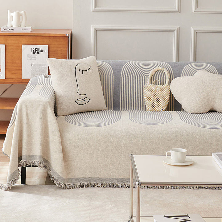 Double Sided Chenille Sofa Cover |