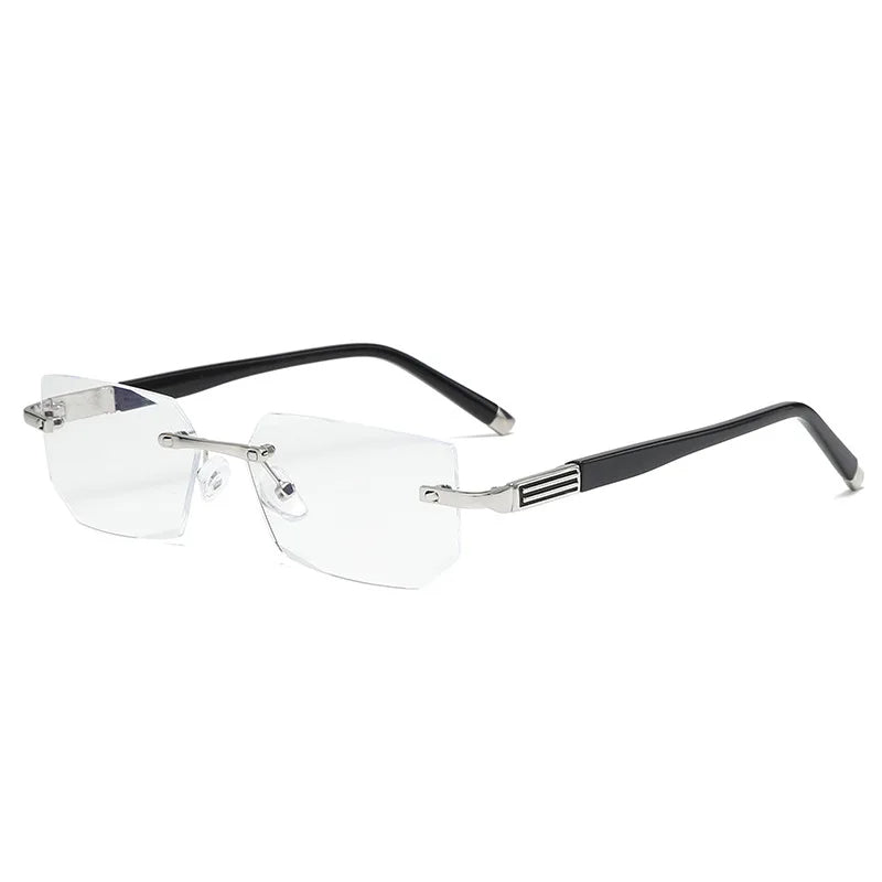 Progressive reading glasses with high hardness and anti-blue light filter for distance and near viewing