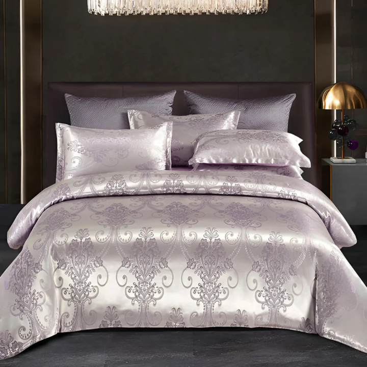 Luxury Satin Duvet Cover with Pillowcases – Silky Soft &amp; Breathable Bedding