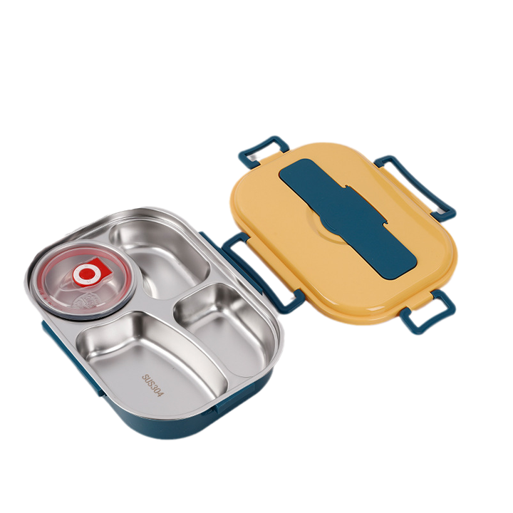Bento lunch box made of stainless steel