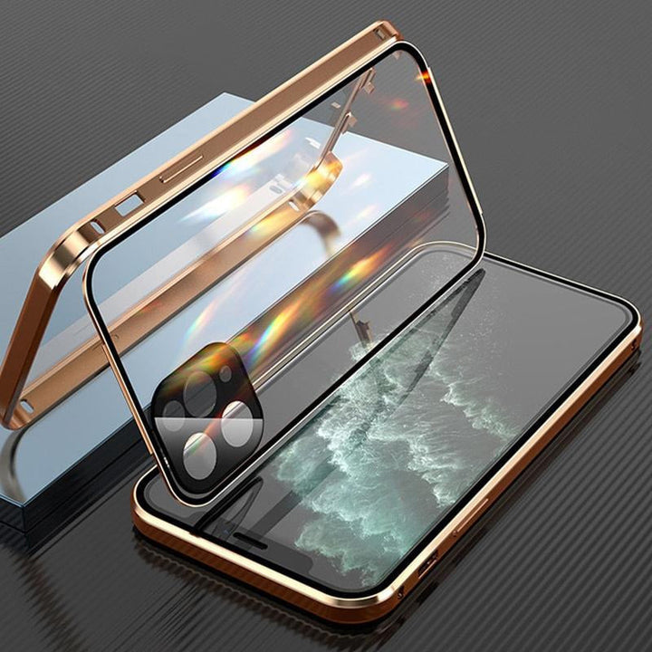 iPhone case with double-sided buckle