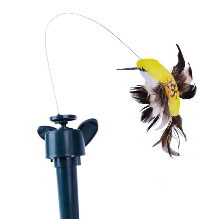 Solar-powered dancing hummingbird and butterfly