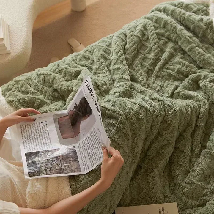 Thick Winter Lambswool Blanket - WarmWool