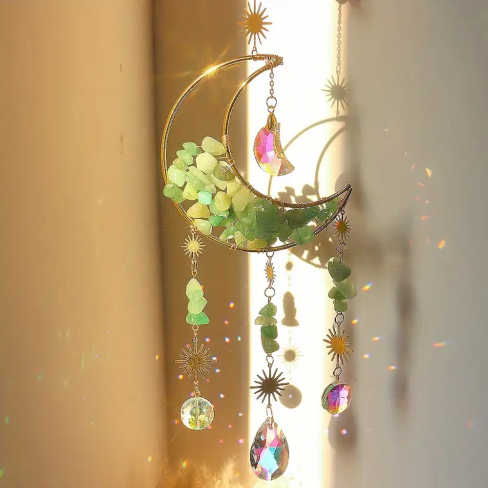 Moon crystal sun catcher