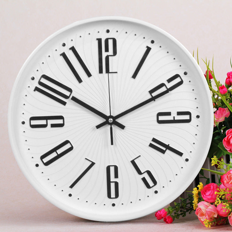 Large Letter Classroom Silent Clock 30 cm Battery Operated