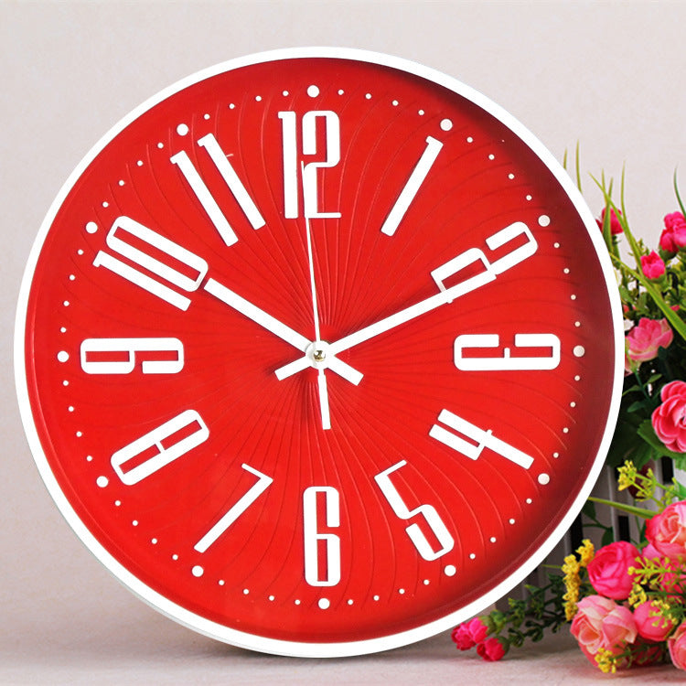 Large Letter Classroom Silent Clock 30 cm Battery Operated