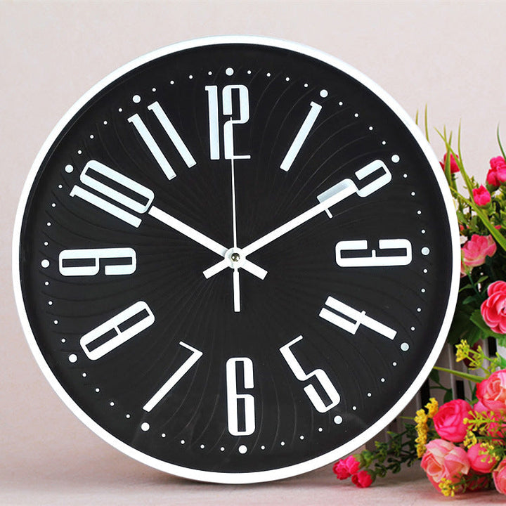 Large Letter Classroom Silent Clock 30 cm Battery Operated