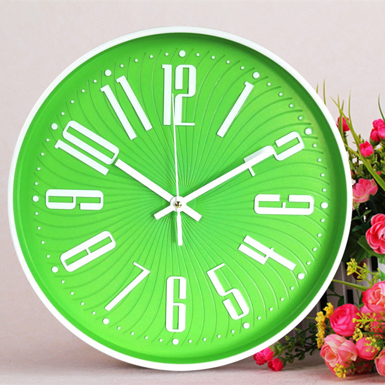 Large Letter Classroom Silent Clock 30 cm Battery Operated