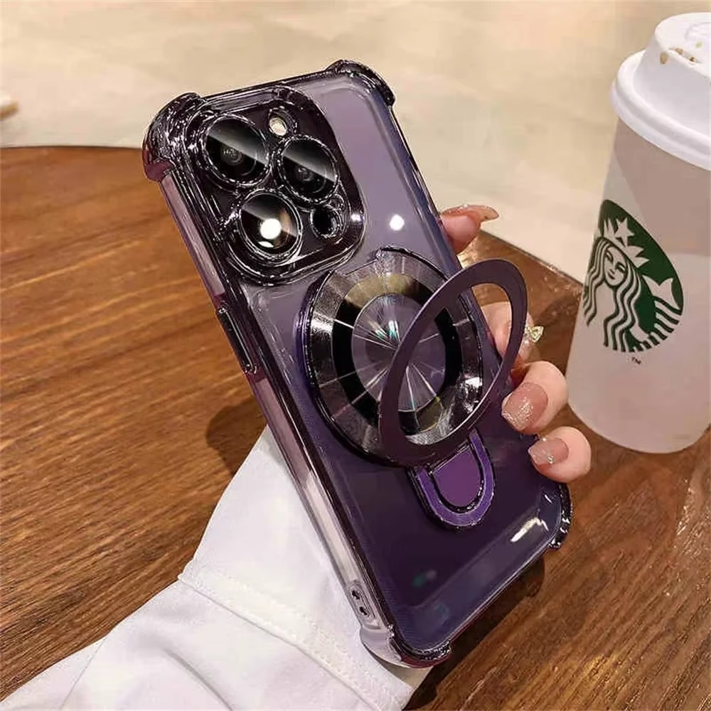 Premium Magnetic iPhone Case with MagSafe Stand &amp; Shockproof Protection