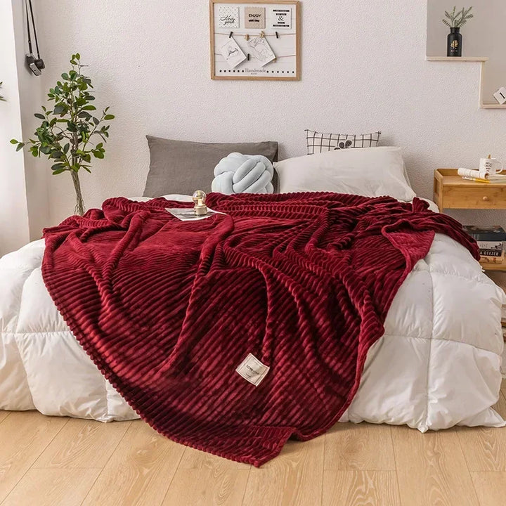 Thick Flannel Autumn Blanket - WarmHaven