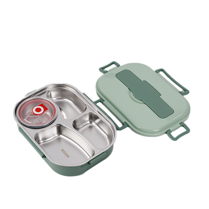 Bento lunch box made of stainless steel