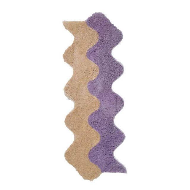 Abstract colour Block Rug made of Cotton-Polyester