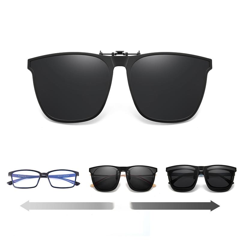New polarized clip-on flip-up sunglasses