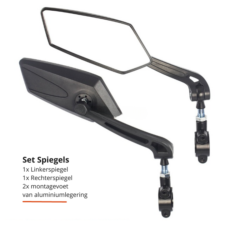 360° rearview mirror for bicycle with handlebar mount |