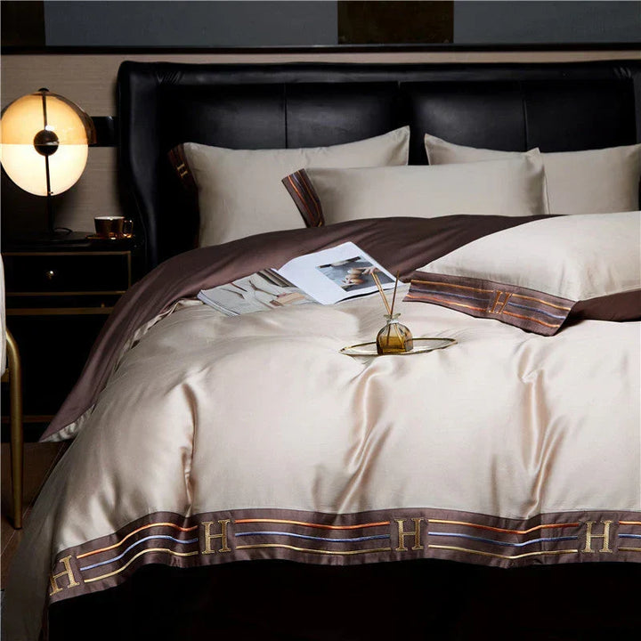 Luxury Satin Cotton Duvet Cover Set for Bedroom