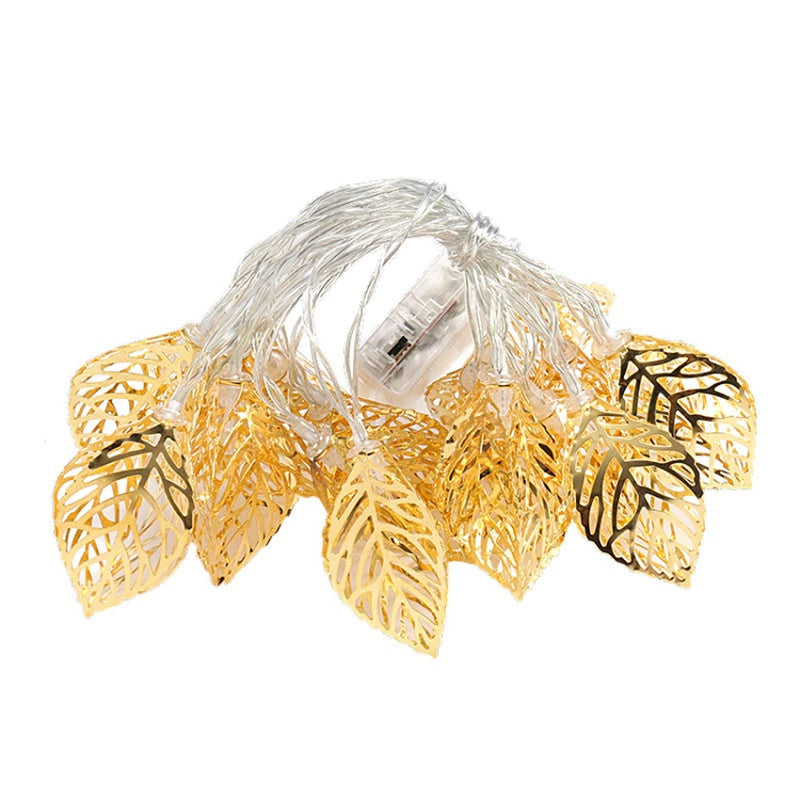 Golden Leaf Fairy Lights