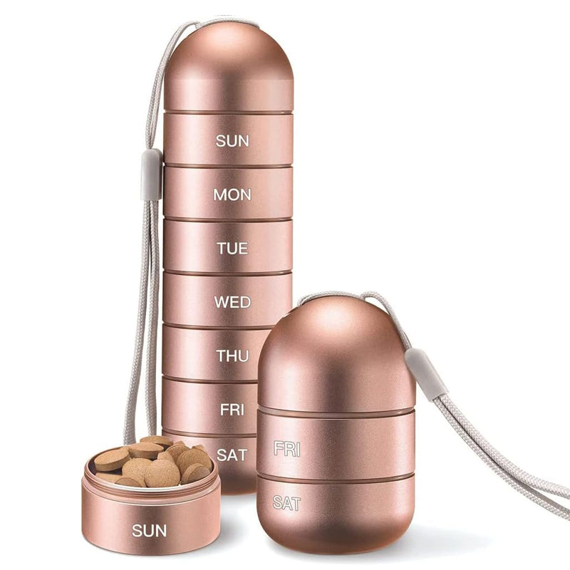 7-Day Portable Pill Organizer for Travel
