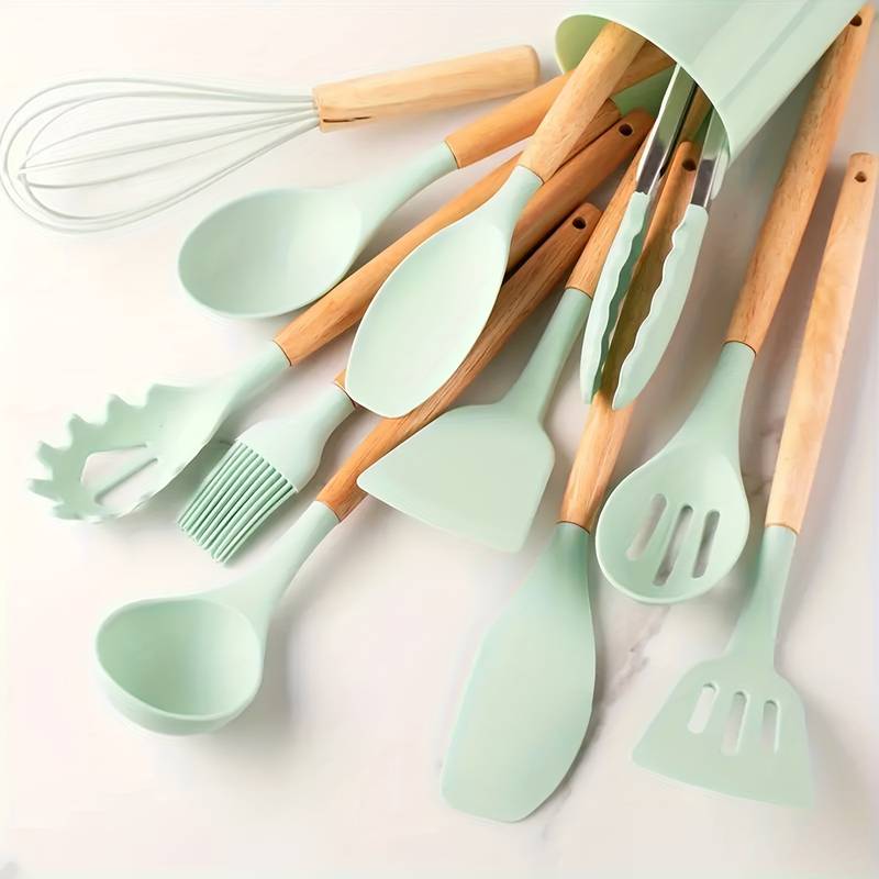Silicone Kitchen Tools Set – Heat Resistant and Scratch Resistant