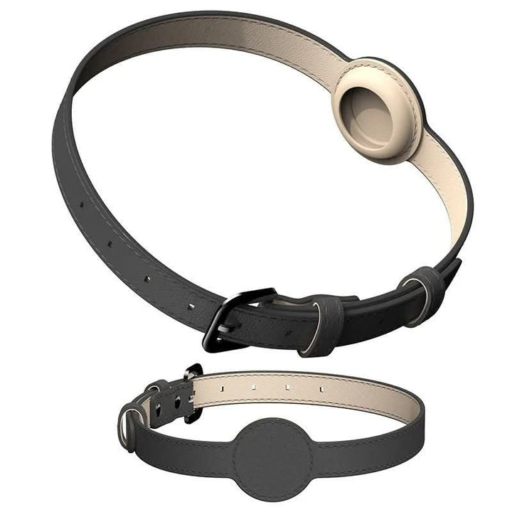 EDOUARD – Elegant dog collar with AirTag holder &amp; weatherproof design
