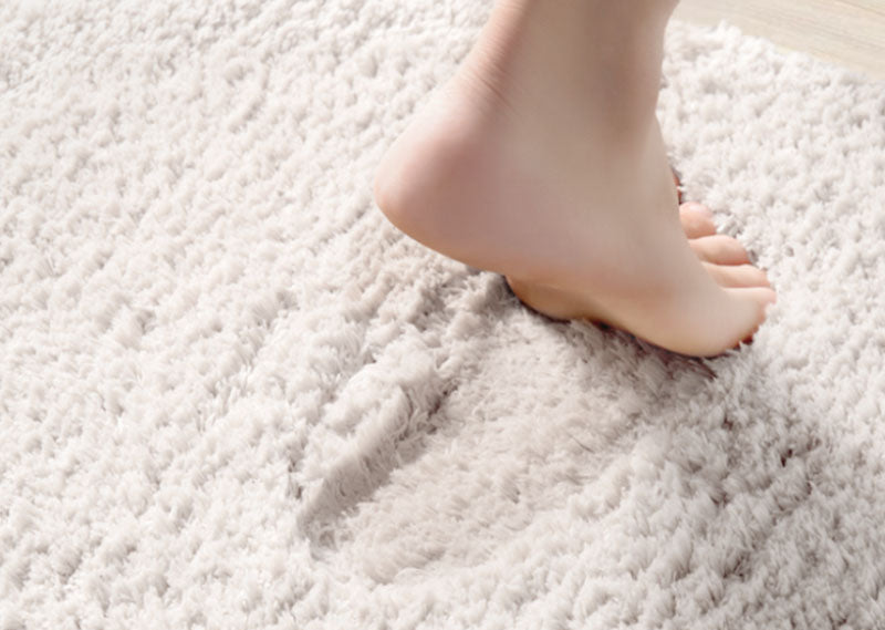 Wonderful small flower bath mat