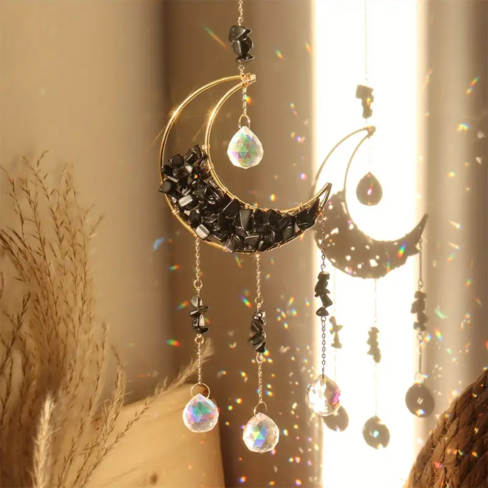 Moon crystal sun catcher