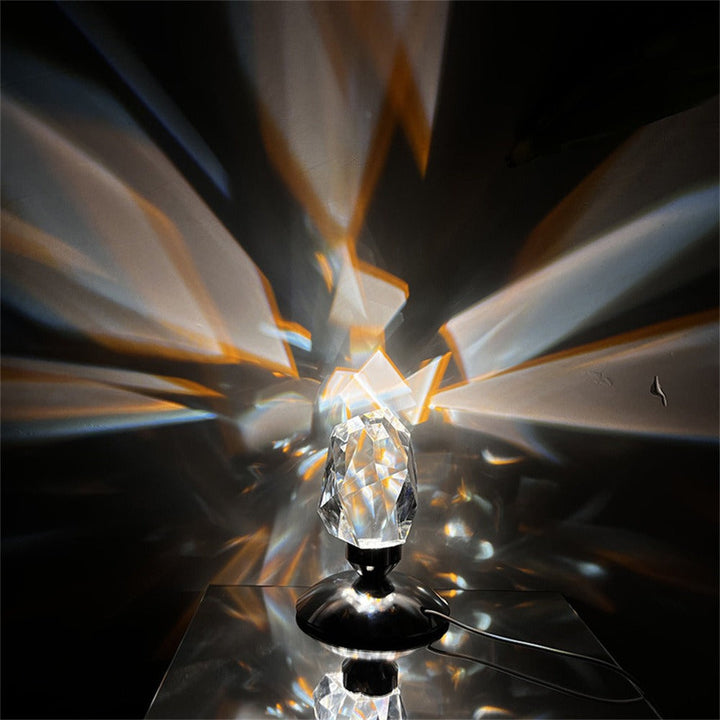 Crystal bedside lamp