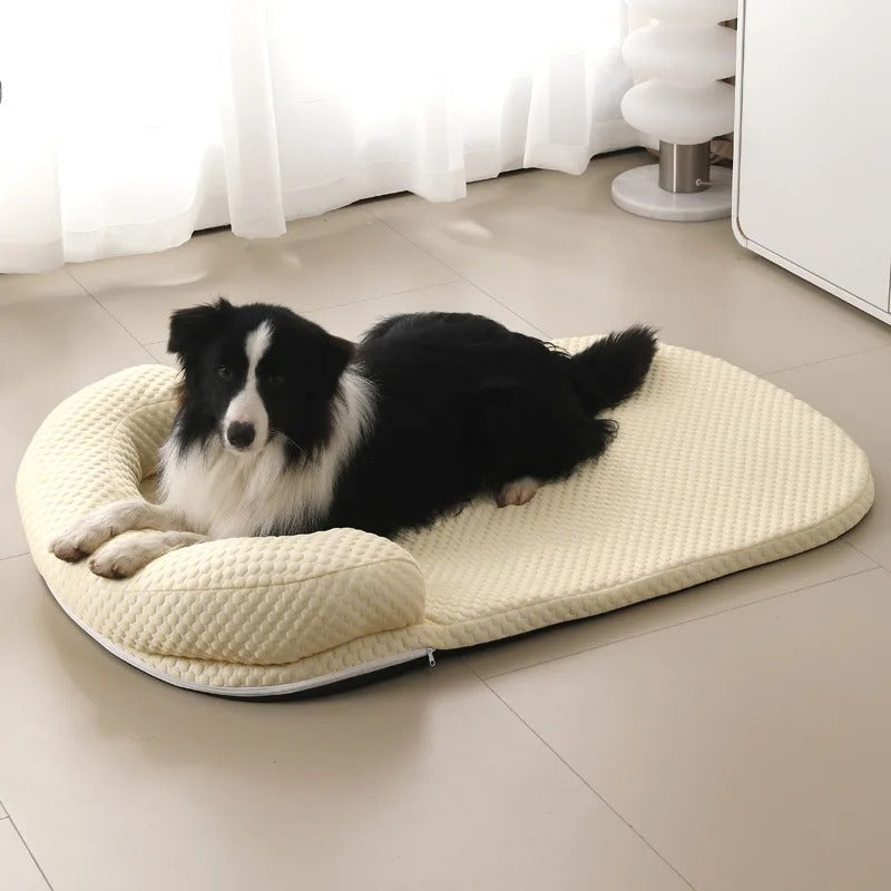 Cooling mat for pets with silk cover |