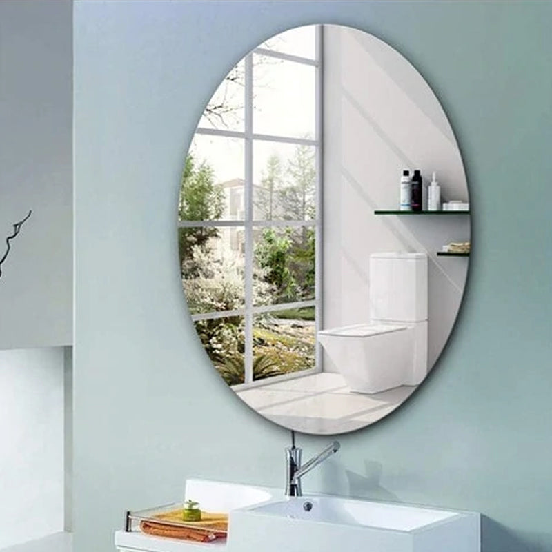 Oval Rectangle Mirror Sticker |