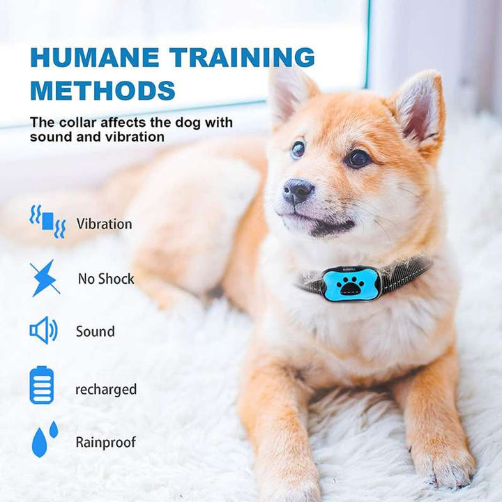 Painless Anti-Bark Collar – Vibrations &amp; Ultrasound for Dogs