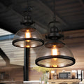 Antique Glass Iron Retro Industrial Chandelier Pendant Ceiling Lights