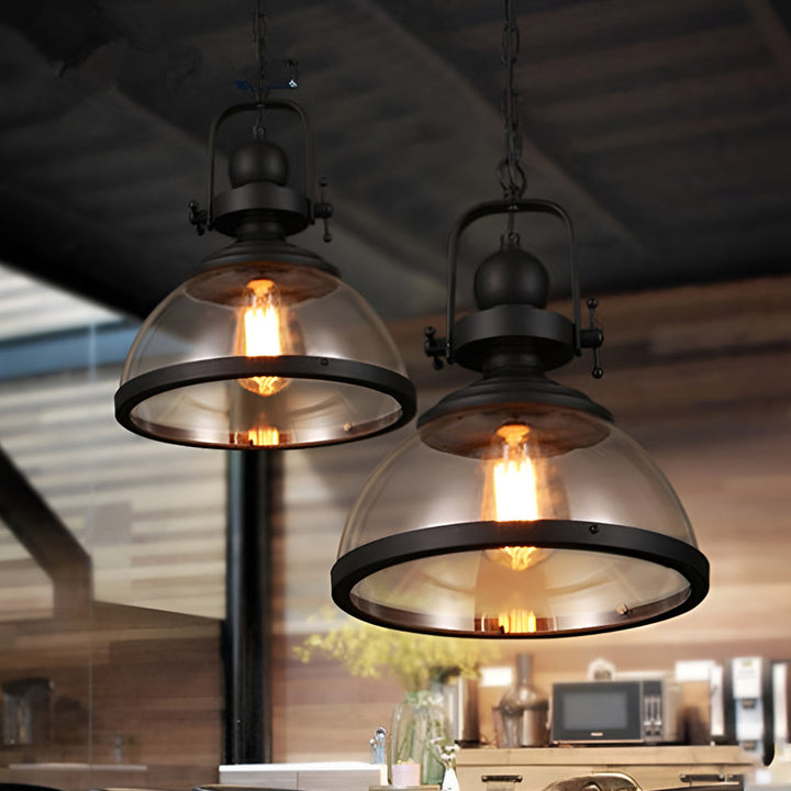 Antique Glass Iron Retro Industrial Chandelier Pendant Ceiling Lights