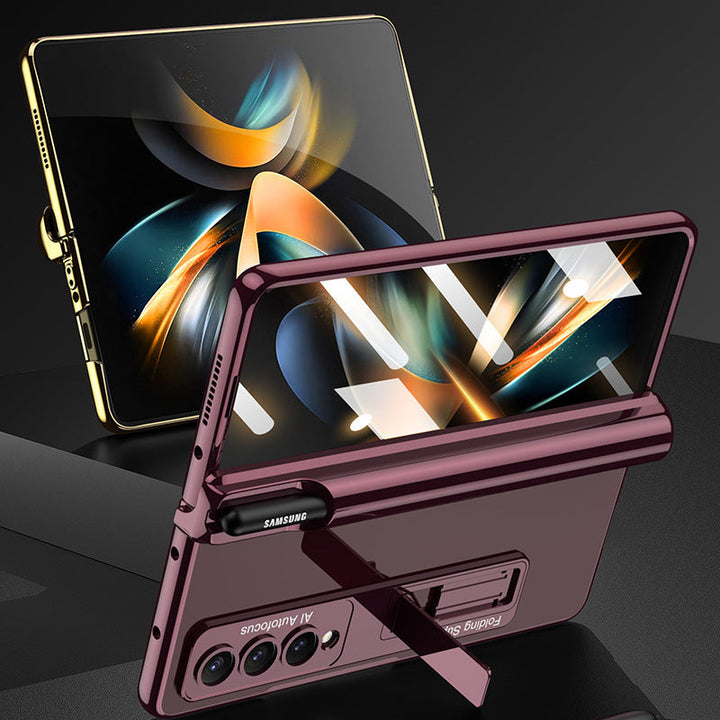 Samsung foldable phone case with integrated film