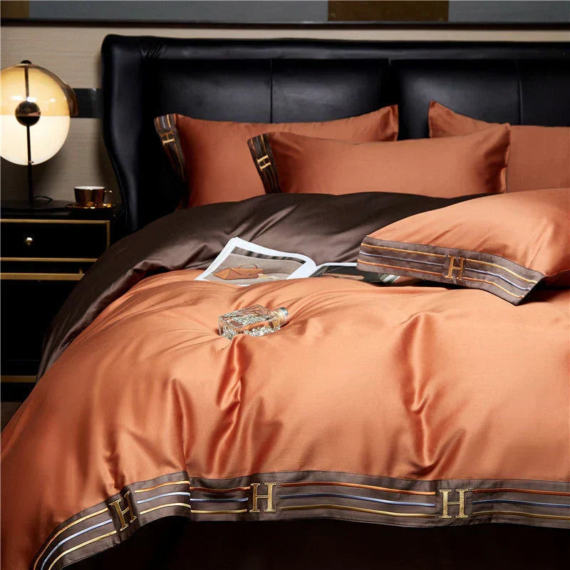 Luxury Satin Cotton Duvet Cover Set for Bedroom