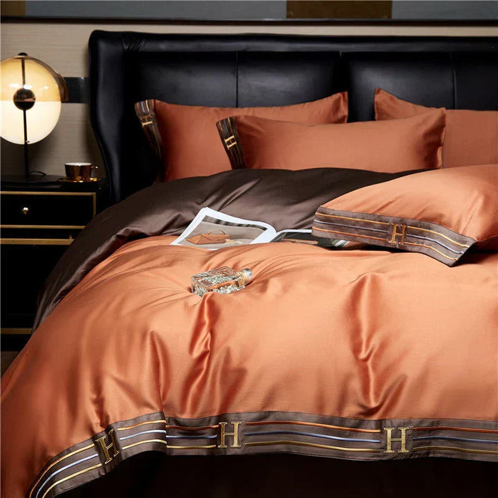 Luxury Satin Cotton Duvet Cover Set for Bedroom